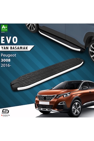 S-dizayn Peugeot 3008 2 Evo Aluminyum Yan Basamak 183 Cm 2016 Üzeri