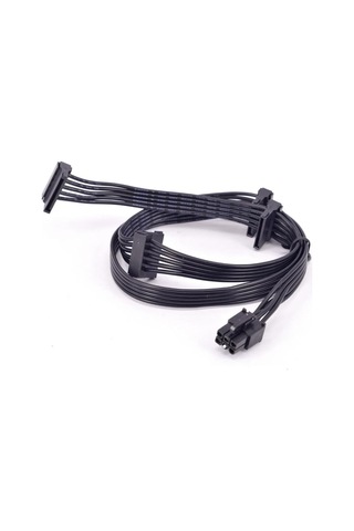 6 Pin Modüler Power Supply Kablosu 4x15 Sata Power Kablo 85cm