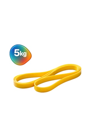 Evapera Tekli Fitness Pilates Cross Barfiks Spor Direnç Lastiği Kas Geliştirme Training Bandı Bant 1 Adet Sarı 5kg Çok Renkli