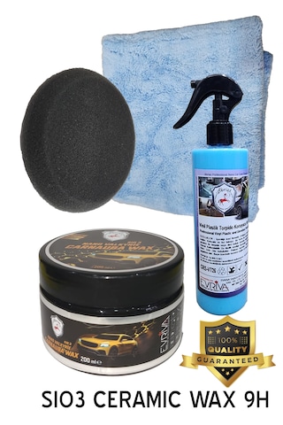 Abrias Seramik Wax 9h 200gr Vinil Plastik Aksam Torpido Parlatıcı Ve Koruyucu Pro 400ml