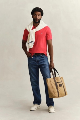 Gant Erkek Kırmızı Regular Fit Logolu Polo Yaka T-shirt-14703