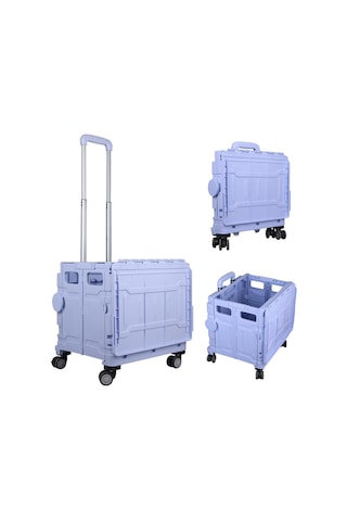 Ayt Sunup Sn-26967 Katlanabilir Market Pazar Kamp Tekerlekli Alışveriş Arabası 60 Kg Kapasiteli Çanta