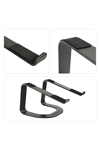 Prexua Lifter Ergonomik Metal Notebook & Laptop Standı - Metal - Siyah - Lft4015bl