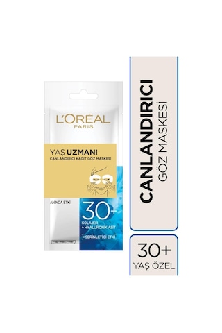 L'Oreal Paris Yaş Uzmanı Canlandırıcı Kağıt Göz Maskesi 30+