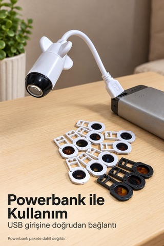 Usb Projeksiyon Lambası Ay Ve Gezegen Desenli
