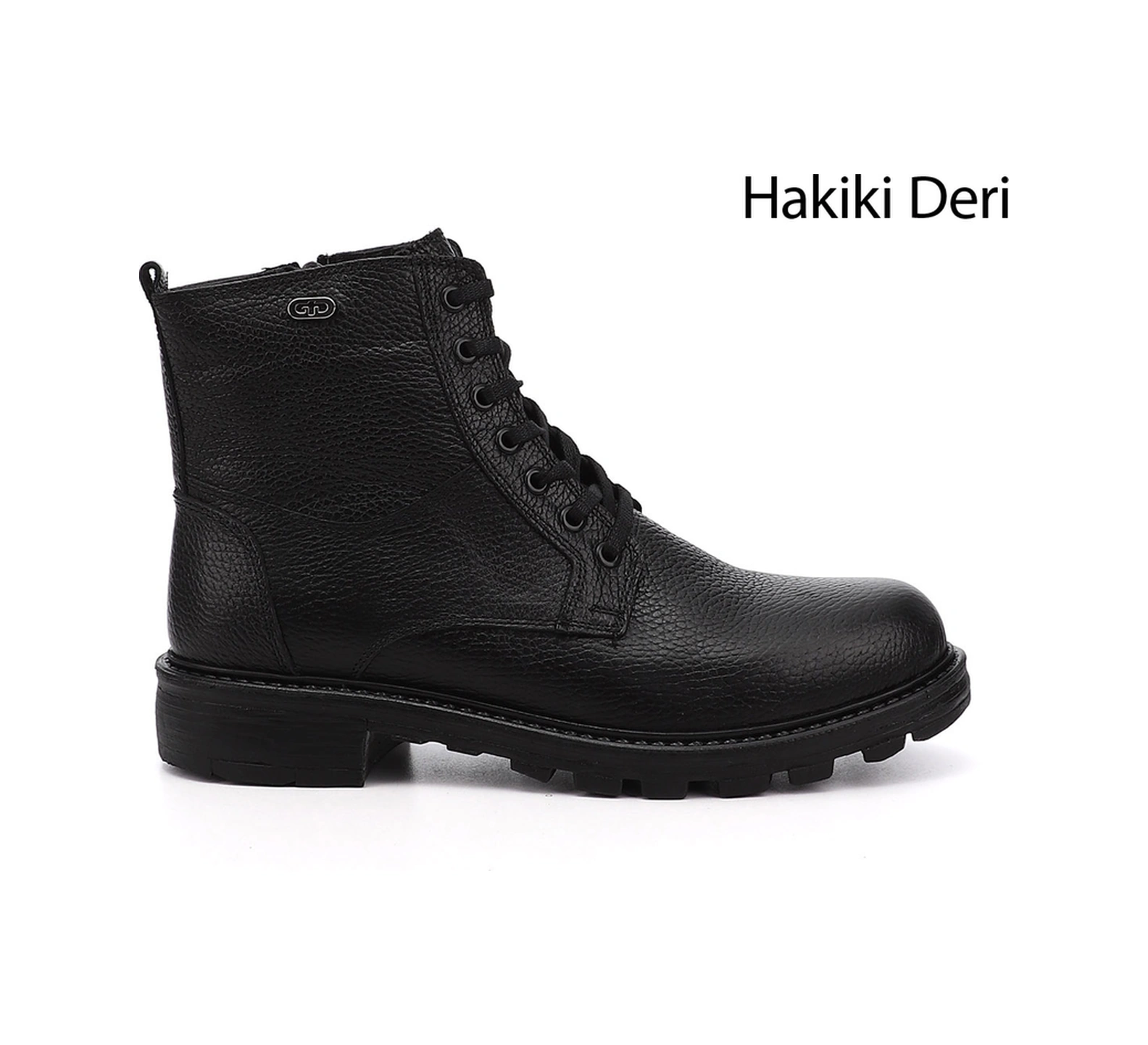 Gönderi R Erkek Siyah Fermuarlı Hakiki Deri Postal Bot Dkmb35431138 Siyah