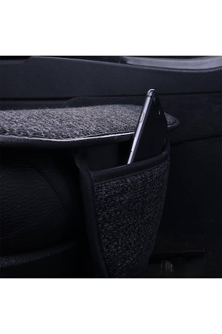Bod Oto Koltuk Koruyucu Keten Minder Cepli 3 Lü Set Siyah