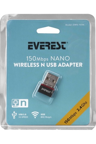 Everest Ewn-760n, 150mbp, 2.4ghz, Mt7601, Usb2.0, Wıreless Ethernet