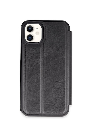 Cosmotex Newface Apple iPhone Uyumlu 11 Kılıf Flip Cover - Siyah