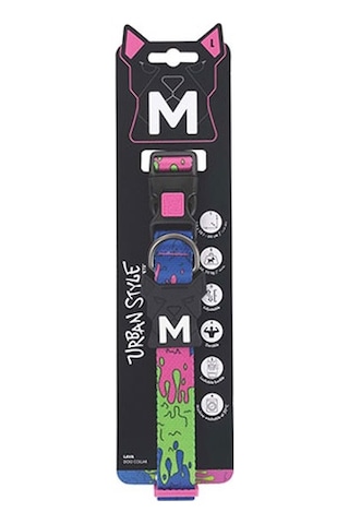 M-pets Urban Style Lava Köpek Boyun Tasması Large 38,1x66 Cm 244-58058.04 Çok Renkli