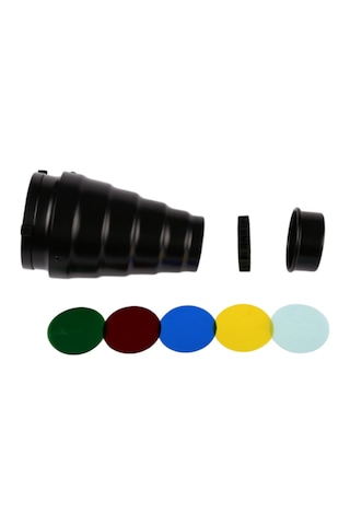 Gdx Sn-01 120mm Çaplı Petekli Snoot Bowens Adaptörlü Stüdyo Flaş