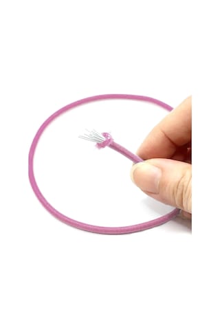 Pembe 5 Metre 2 Mm Yuvarlak Lastik