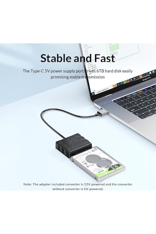 Novahub Orıco Uts1 Type-c / Usb-c Usb 3.0 2,5 İnç Sata Hdd Adaptörü, Kablo Uzunluğu: 1m, Kullanışlı Tasarım