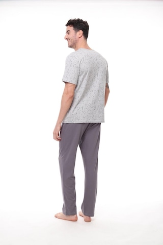 Pijadore Erkek 1403 Erkek Kısa Kollu Desenli Pijama Takım 001