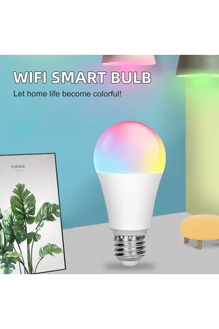 Qingmipy E27 Wifi Akıllı Ampul, Rgbcw Renk Ve Parlaklık Ayarlı, Alexa/google Home Ses Kontrolü, Smart Life Uygulaması İle Uzaktan Kontrol 10w-1000lm