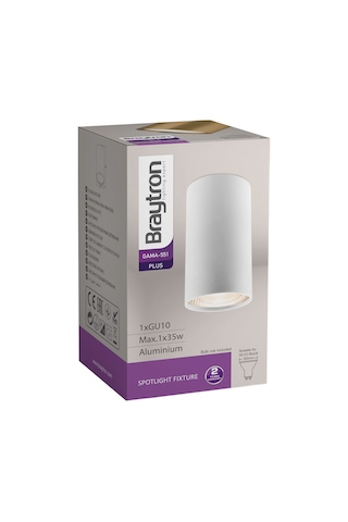 Braytron Mat Gold Yuvarlak Spot Kasa - Gu10 Duy - Modern Tavan Aydınlatma Armatürü