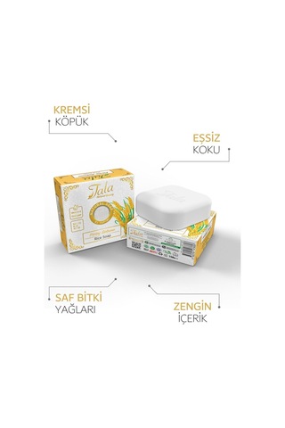Tala Doğal Cilt Beyazlatıcı Aydınlatıcı Pirinç Sabunu 150 G