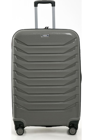 Yefa Pp Polipropilen Kırılmaz Orta Boy Valiz Gri