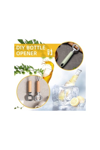 Gatherco 8'li Paket Metal Şişe Açacağı Kiti Paslanmaz Çelik Şişe Açacağı Eklentisi Kendin Yap Şişe Açacağı Donanımı Düz Şişe Açacağı Diğer