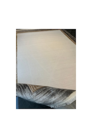 Merinos Vista Kahverengi Çerçeveli %100 Akrilik Yumuşak Dokulu Salon Oturma Odası Halısı 76592-957