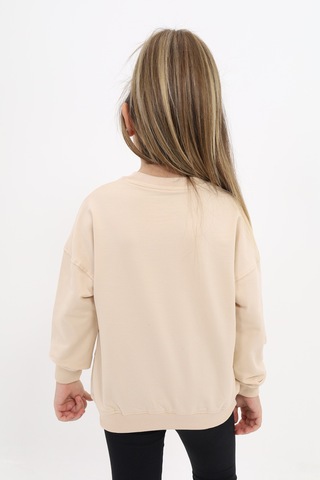 Toontoy Kız Çocuk Sweatshirt Bej