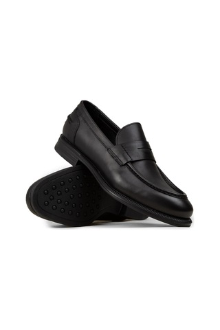 Deery Erkek Siyah Hakiki Deri Loafer Ayakkabı - 02025msyhc01 Siyah
