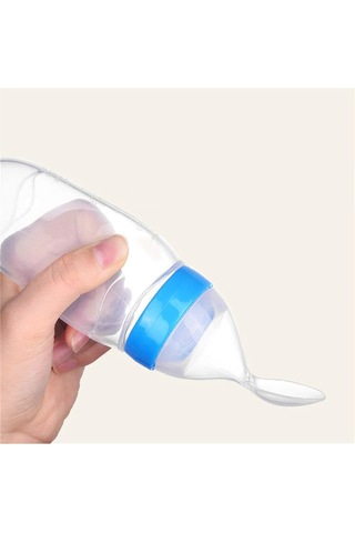 Transformacion Kaşıklı Mama Silikon Biberon Kız Bebek Besleyici