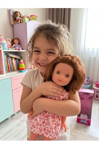 Alya Türkçe Konuşan Etkileşimli Eğitici Oyuncak Bebek 40 Cm Kafası Ve Kolları Et Bebek 50194330