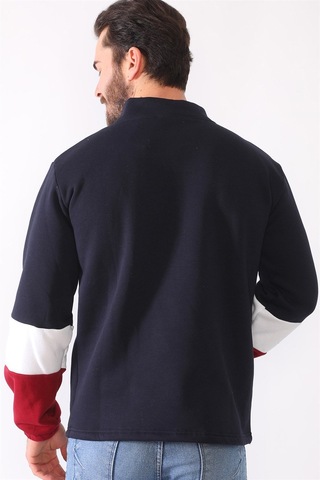 1041 Dewberry Erkek Sweatshırt-lacivert Lacivert