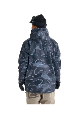 Quiksilver Quıksılver Mıssıon Prınted Block Jk Erkek Anthracite - Plaid 1 Snowboard Ceketi Gqytj03000-6456 Antrasit