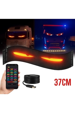 Matrix Şeytan Göz Kayar Led Panel Tabela Telefon Üzerinden Tasaralama 37cm