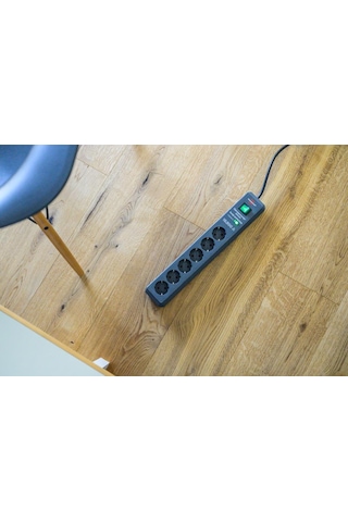 Brennenstuhl Secure-Tec 19.500 Amper 6 Soketli 2 Metre Akım Korumalı Priz - 1159540366