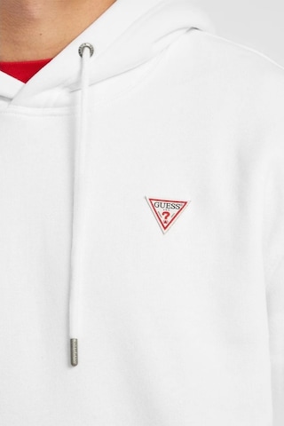 Guess Erkek Beyaz Iconic Sweatshirt Beyaz
