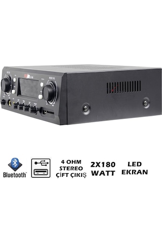 Lastvoice Lv-180 Stereo Mikser Anfi 2X180 Watt Usb Mp3 220V