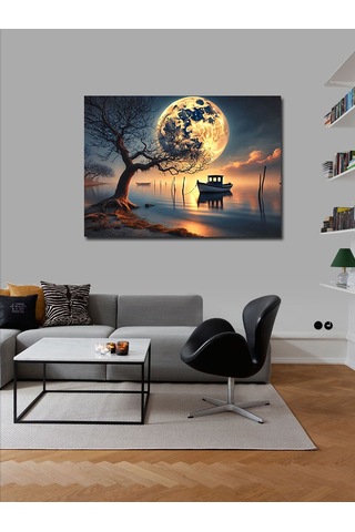 Kanvas Tablo Ay Işığında Yalnızlık 100cmx140cm