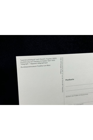 1983 Almanya Vordruckblatt Post And Technology Typendrucktelegraf Hughes Postcard Germany