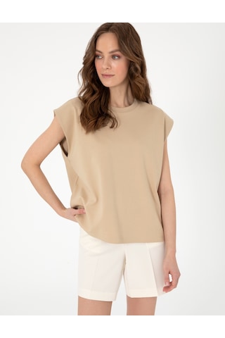 Pierre Cardin Kadın Bej Tişört 50301474-vr011 Bej