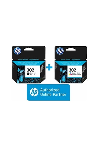 Hp 302 Renkli Siyah Kartuş Deskjet 1110/2130/3630/3830/4650/4520