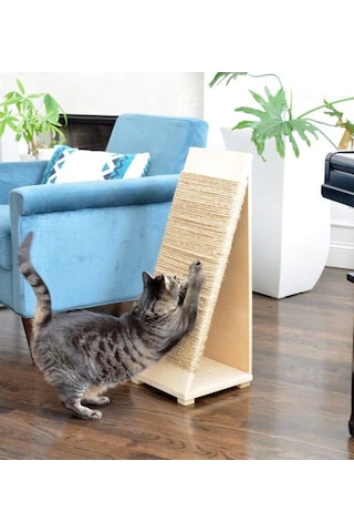 Kedi Tırmalama Tahtası Doğal Ağaç