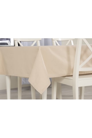 Düz Masa Örtüsü Bej