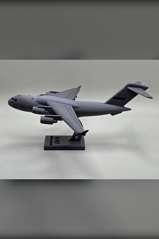 C-17 Askeri Kargo Uçağı Maket Kit Kart - Estetik Dekoratif Uçak Figürü Ve Puzzle Oyuncak