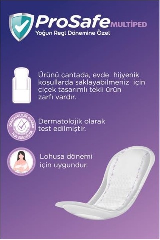 Prosafe Multiped Yoğun Regl Dönemine Özel Medium 10 Lu