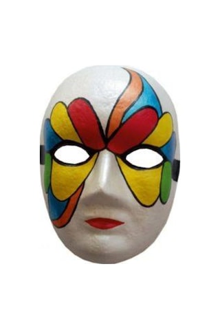 Maske Boyama Seti 3'lü Maske Fırça ve Boya Eğitici Maske Boya