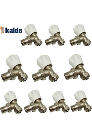 KALDE KÖŞE RADYATÖR VANASI 1/2 HAFİF TİP PEX VANA 1 KOLİ 50 ADET