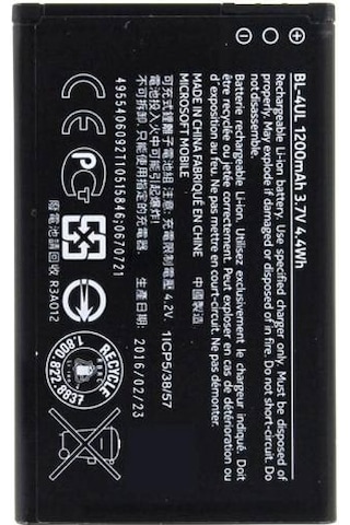Nokia Lumia N225-215-1012-230 Yeni 3310 Bl-4Ul Batarya Pil