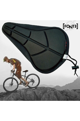 Fonte AZ-112 Jel Bisiklet Sele Kılıfı Siyah Fonte AZ-112 Jel Bisiklet Sele Kılıfı Siyah