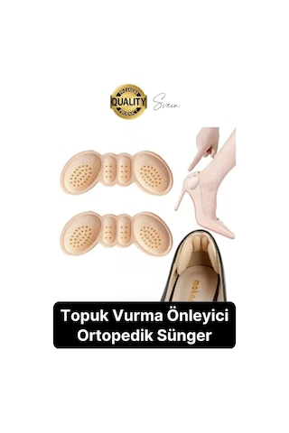 Svein Yumuşak Kaymaz Ayakkabı Topuk Vurma Önleyici Pad 4 MM