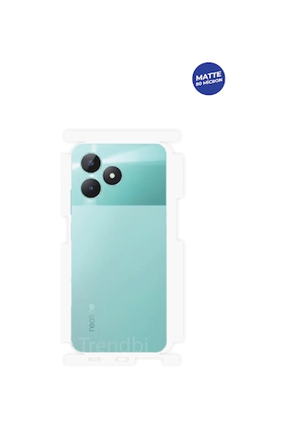 Realme C51 Mat Arka Ve Yan Koruyucu Tpu Film