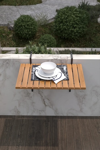 Retodesign Katlanır Askılı Balkon Masası 5001 Siyah