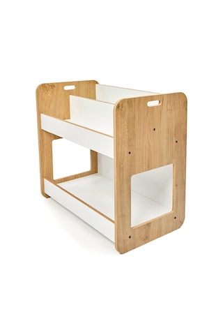 Minera Kumru Ahşapa 0-4 Yaş Çok Amaçlı Montessori Kitaplık Ahşap